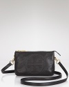 Master the mini bag trend with this logo-stamped crossbody from Tory Burch. Stylishly sized and wholly versatile, it's a small investment with major day-to-night dividends.