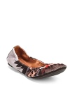 Lucky Brand reinvents one of its favorite styles-the flexible Emmie ballet flat-in a trendy tribal print.