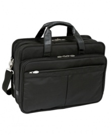 The best in business. This laptop bag from McKlein makes room for all the essentials with an expandable front compartment that expands to create 30% more storage space, plus a removable computer sleeve that's padded with high-density foam to keep your precious tech stuff safe and sound. One-year warranty. The best in business. This laptop bag from McKlein makes room for all the essentials with an expandable front compartment that expands to create 30% more storage space, plus a removable computer sleeve that's padded with high-density foam to keep your precious tech stuff safe and sound. One-year warranty.