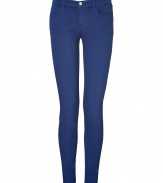 These super skinny jeans from J Brand are the perfect foundation for cool layered looks - Classic five-pocket styling, skinny leg, mid-rise - Form-fitting - Pair with an oversized knit, a leather jacket, and high-heel boots