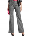 Opt for classic style with these wide leg trousers from BCX! Piping at the waistband acts as a chic accent.