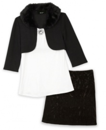 Lovely. She'll look lovely in this skirt from BCX with a soft velvet feel. Lovely. She'll look lovely in this skirt from BCX with a soft velvet feel.
