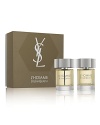 Experience Yves Saint Laurent Lhomme with this Value Set which includes a 3.3 oz Eau de Toilette Spray and 3.3 oz After Shave Balm.