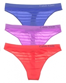 A basic thong with tonal stripe detail in fun fashion colors! A basic thong with tonal stripe detail in fun fashion colors!