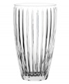 Inspired by the notched bezels of a luxury watchband, this Marquis by Waterford vase defies time with upright cuts and a clean silhouette in radiant crystal.