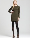 Exposed zippers put a downtown spin on this sleek MICHAEL Michael Kors dress.