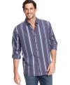 Get casual and relax in this long sleeve Tommy Bahama shirt and unwind.