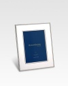 Elegant silverplate design with a beaded border and a mirror-bright shine. Outside 8¼ X 6¼ Holds 4 x 6 photo Imported