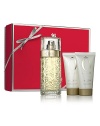 Discover Lancome's fruity-floral scent that captures the feeling of relaxation and sensuality. Set includes: 1.7 oz. Eau de Toilette, 1.7 oz. Perfumed Body Lotion and 1.7 oz. Perfumed Shower Gel.