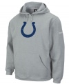 Take a page from your favorite team's playbook and toss on this Indianapolis Colts fleece sweatshirt when you're heading to the game.