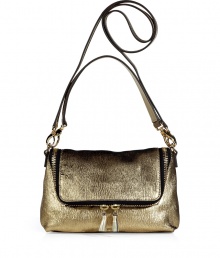 An attention-grabbing accessory for the new season, this crossbody bag from Anya Hindmarch is a metallic must-have - Front flap with dual-zip pocket, convertible carrying handle and shoulder strap, back zip pocket, metallic textured leather - Pair with a slinky cocktail frock or wide leg trousers and a silk blouse An attention-grabbing accessory for the new season, this crossbody bag from Anya Hindmarch is a metallic must-have - Front flap with dual-zip pocket, convertible carrying handle and shoulder strap, back zip pocket, metallic textured leather - Pair with a slinky cocktail frock or wide leg trousers and a silk blouse
