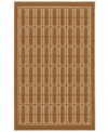 Set against chic brown tones, this all-over bracket pattern adds an eye-catching element to any room. This American-made Mohawk area rug is made from durable, stain-resistant olefin fiber combined with a high-low nap to produce a sleek, sculpted look.