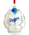 A home run for LA baseball fans, the MLB Dodgers hoodie ornament from Kurt Adler celebrates your number one team all year round. With logo on back, too.