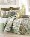 This Boho Chic European sham from Echo provides an elegant, understated effect when paired with the Boho Chic coverlet.