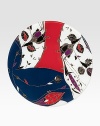 An instant style upgrade for a social gathering or quiet night at home, designed in glass and alive with the color for which Diane is known. From the Decal CollectionGlass13 diam.Dishwasher safeImported