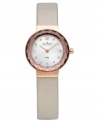 A rosy, feminine watch from the Danish experts at Skagen Denmark.