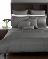 Sleek and sheen with modern flair, this Hotel Collection quilted European sham has a rectangular quilted pattern on its surface with a corded edge and is finished with a gusset structure.