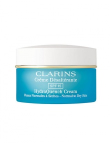 An ultra-moisturizing cream that is quickly absorbed for instant hydration, radiance and SPF 15 protection. Ensures balanced hydration and preserve skin's freshness all day long. Recreates skin's perfect climate, ensuring unrivaled radiance. SPF 15 protects skin against harmful effects of sun damage and shields skin from effects of pollution. Allergy tested. Non-comedogenic. 1.7 oz. An ultra-moisturizing cream that is quickly absorbed for instant hydration, radiance and SPF 15 protection. Ensures balanced hydration and preserve skin's freshness all day long. Recreates skin's perfect climate, ensuring unrivaled radiance. SPF 15 protects skin against harmful effects of sun damage and shields skin from effects of pollution. Allergy tested. Non-comedogenic. 1.7 oz.