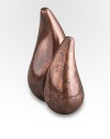 Everyday essentials become ultra-special with this handcrafted pair in signature bronze-finish alloy with an organic, soft-lined shape. From the Heritage Pebble CollectionSet of 2Antique copper-plated alloy5W X 4WHand washImported