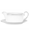 In an exquisite union of the contemporary and the classical, renowned bridal designer Vera Wang and Wedgwood have created a dinnerware and dishes pattern that brings elegance to the modern table. Blanc sur Blanc marries pure white with a textured matte border and platinum edging for subtle tonal contrast.