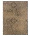 Like a prized found objet d'art, the Milano area rug features a distressed representation of ancient textile designs reinvented in rich, earthy colors. Its streamlined, low-cut pile and durable construction offer a handsome, lasting finish to any room.