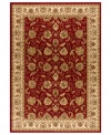 Taking its namesake from the original Kashan rugs of Persia, this area rug displays a regal look with intricate medallions in rich tones like crimson, gold, sage and black. Made in the USA of lush, heat-set polypropylene for sheer durability and effortless style.