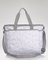 Hit print with this nylon diaper bag from LeSportsac. With ample pockets and a bright pattern, it's a playful way to keep your babe's essentials stowed.