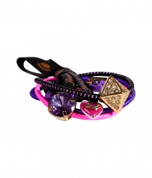 Add polish to your ponytail with Juicy Coutures rhinestone embellished hair elastics - Set of 3 elastics with metallic and rhinestone accents - Dress up your tresses, or wear as a cute accent around your wrist Add polish to your ponytail with Juicy Coutures rhinestone embellished hair elastics - Set of 3 elastics with metallic and rhinestone accents - Dress up your tresses, or wear as a cute accent around your wrist