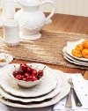 Bring the outdoors inside with a beautifully detailed, hand-finished stoneware plate detailed with lattice to celebrate the splendor and romance of the world's most beautiful gardens. From the Jardins du Monde Collection9½ diam.Ceramic stonewareDishwasher safeImported