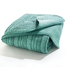 A Sky Pintuck sham can add a colorful layer and texture to your bedding. A Sky Pintuck sham can add a colorful layer and texture to your bedding.
