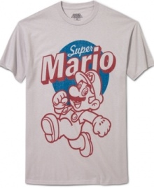 Pay homage to a video-game classic with this retro-cool Super Mario shirt from Freeze. Pay homage to a video-game classic with this retro-cool Super Mario shirt from Freeze.