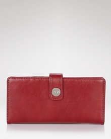 A classic bifold continental wallet in luxe leather from Hobo. A classic bifold continental wallet in luxe leather from Hobo.