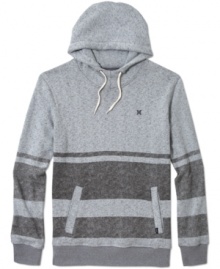 Whether your running to the gym or running around town, this pullover hoodie from Hurley is both sporty and stylish.