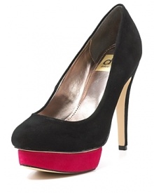 Take a bold step forward in DV Dolce Vita's neon platforms. Paired with rich black suede, these electric soles heat up any look. Take a bold step forward in DV Dolce Vita's neon platforms. Paired with rich black suede, these electric soles heat up any look.