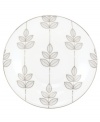 Clusters of gleaming leaves rain down on white bone china dessert plates trimmed in platinum. From Lenox Lifestyle dinnerware, these dishes are playfully modern and naturally chic, and have an enchanting look that's fresh and perfect for every occasion.