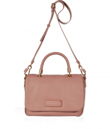 Undeniably chic, this classic convertible bag from Marc by Marc Jacobs exudes ladylike style - Front flap closure with logo plaque, top carrying handle with gold-toned hardware, convertible shoulder strap, textured leather - Perfect for your casual-cool looks or off-duty chic Undeniably chic, this classic convertible bag from Marc by Marc Jacobs exudes ladylike style - Front flap closure with logo plaque, top carrying handle with gold-toned hardware, convertible shoulder strap, textured leather - Perfect for your casual-cool looks or off-duty chic