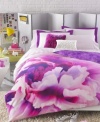 The Violet comforter set from Teen Vogue features a bold peony print in hot, vibrant color to rival even nature's prettiest blossom. A reverse design presents a boho-cool purple tie-dyed print, letting you switch up your style any time.