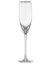 The epitome of elegance, this Lenox flute glistens in simply stunning crystal trimmed with polished platinum. Qualifies for Rebate The epitome of elegance, this Lenox flute glistens in simply stunning crystal trimmed with polished platinum. Qualifies for Rebate
