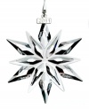 Celebrating 20 years of the much-loved Annual Edition Christmas ornament, this exquisitely crafted star sparkles in clear crystal. It hangs elegantly on a white satin ribbon with a silver-tone metal tag showing the year of issue. The perfect way to commemorate any special occasion in 2011, this beautiful decoration makes a treasured gift for your loved ones.