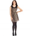 Leopard print makes anything look chic and this petite dress from NY Collection is no exception! Make it fall-appropriate with opaque tights and heels!