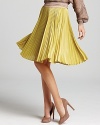 You'll be the prettiest in pleats when you choose this BCBGMAXAZRIA skirt in a bold hue for the sunniest of style. Simply pull it on and go--it's the definition of easy chic.
