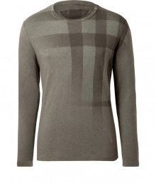 With an abstract check print, this versatile long tee from Burberry Brit will fit perfectly with your go-to wardrobe staples - Crew neck, long sleeves, slim fit, front print - Wear with straight leg jeans or chinos, a parka, and boots With an abstract check print, this versatile long tee from Burberry Brit will fit perfectly with your go-to wardrobe staples - Crew neck, long sleeves, slim fit, front print - Wear with straight leg jeans or chinos, a parka, and boots