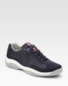 Suede and nylon style. Leather lining Padded insole Rubber sole Imported 