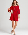 Alice + Olivia Dress - Lass Cold Shoulder Balloon Sleeve Mini