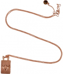 Equal parts edgy and cute, Marc by Marc Jacobs bunny necklace is a fun way to wear the brands iconic attitude - Crystal embellished bunny dog tag, lobster claw closure, adjustable length, crystal charm - Pair with Downtown cool separates and statement accessories