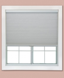 Everything you need to darken your room in an instant! This single-cell shade blocks out light to create the restful atmosphere you desire, without drills, screws or brackets. A breeze to assemble, all it takes is the push of a button to lock you shade into place. Easily adjust shade height by lowering or raising the shade, no messy cords here! Everything you need to darken your room in an instant! This single-cell shade blocks out light to create the restful atmosphere you desire, without drills, screws or brackets. A breeze to assemble, all it takes is the push of a button to lock you shade into place. Easily adjust shade height by lowering or raising the shade, no messy cords here!