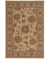 A naturalistic bordered motif teeming with warm earth tones imparts a decidedly elegant allure. Beautifully detailed, this sumptuously soft area rug from Karastan is woven from two-ply nylon pile, ensuring long-lasting wear even in high-traffic areas.