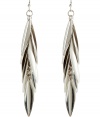 With a 1980s-inspired leaf fringe, these earrings from R.J. Graziano will amp up any outfit - Silver-tone leaf charms, silver-tone ear wire - Style with a casual cocktail look or with an elevated jeans-and-tee outfit