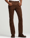 These Kane jeans are a classic slim, straight leg jean in a rich spiced brown wash for seasonal style.