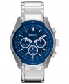 This Sport Chronograph watch from Fossil boasts sturdy steel and rich colors.